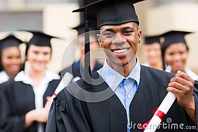 African american male graduate