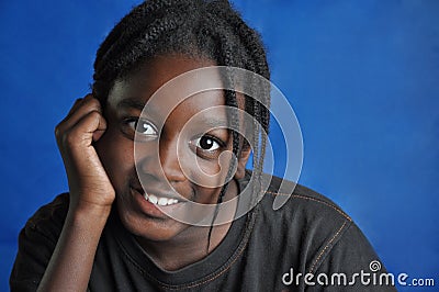 African american young boy