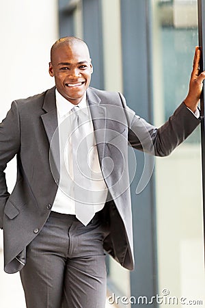 African businessman in office