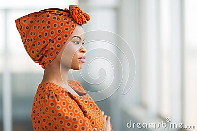 African businesswoman traditional