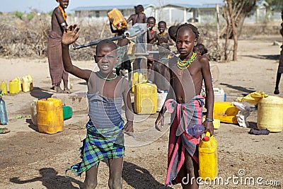 African children and water supply