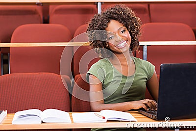 African college girl laptop
