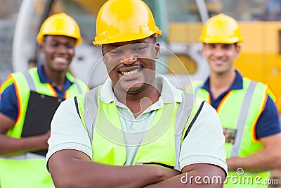 African construction worker