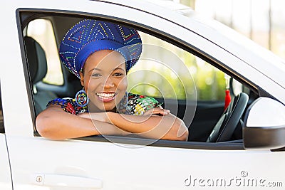 African girl new car
