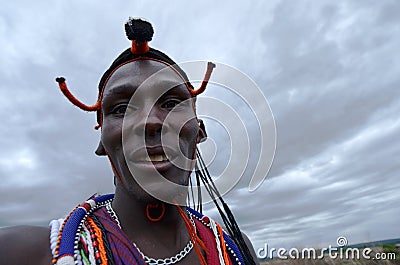 African man