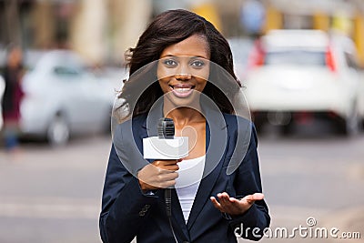 African news reporter