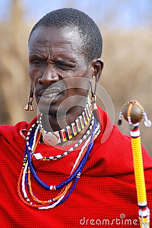 African people from Masai tribe