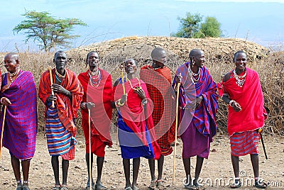 African people from Masai tribe