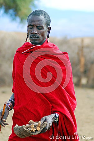 African people from Masai tribe