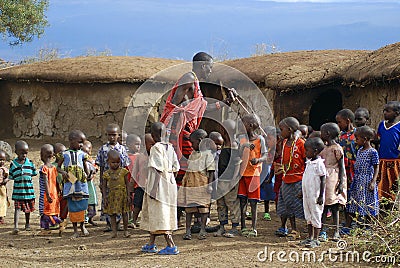 African people from Masai tribe