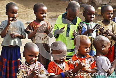 African people from Masai tribe