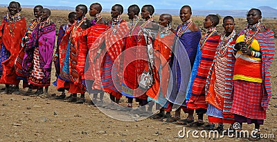 African people from Masai tribe