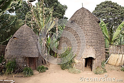 African tribal huts