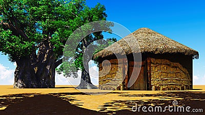 African village