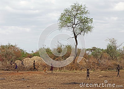 African village