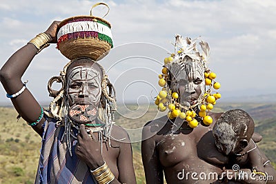 African women with child