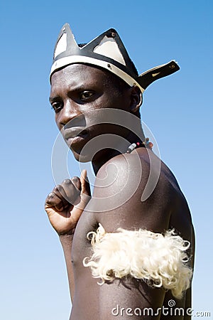 African zulu warrior