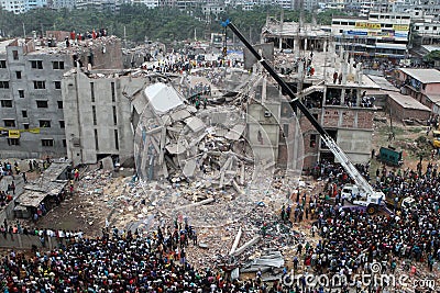 Aftermath Rana plaza in Bangladesh (File photo)