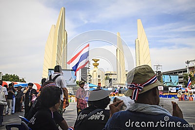 Against the Amnesty Bill law in Thailand.