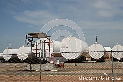 Agricultural petroleum fill station tanks