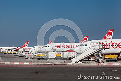 Airberlin Aircrafts in Berlin Germany