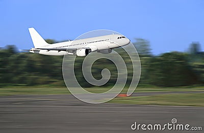 Airbus taking off
