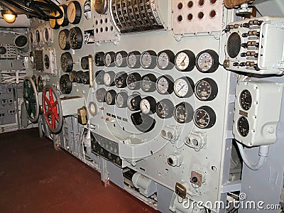 Aircraft Carrier Museum control room