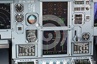 Aircraft cockpit dashboard