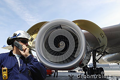 Aircraft engineering jet engine