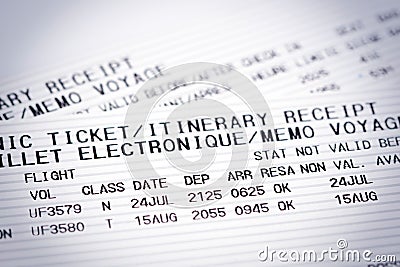 Airline flight tickets