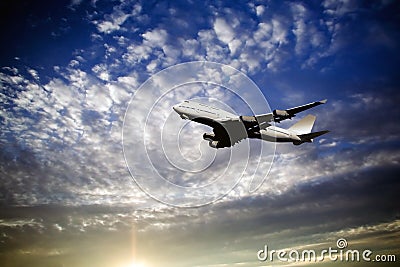 Airliner taking off