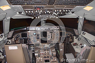 Airplane cockpit