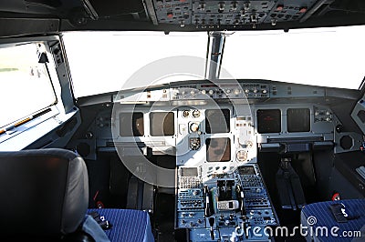 Airplane cockpit