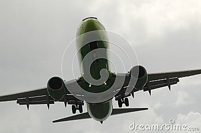 Airplane at landing