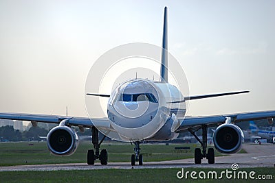 Airplane on the runway