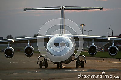 Airplane on the runway