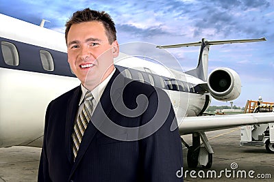 Airplane Travel - Businessman