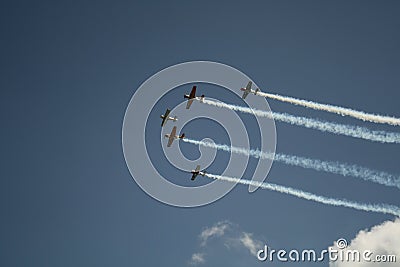 Airplanes in formation