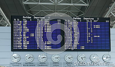 Airport Departure Board Information