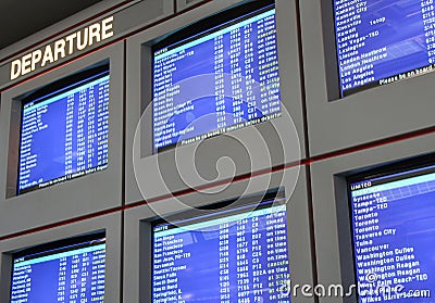 Airport flight information displays