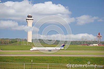 Airport Runway and Control Tower