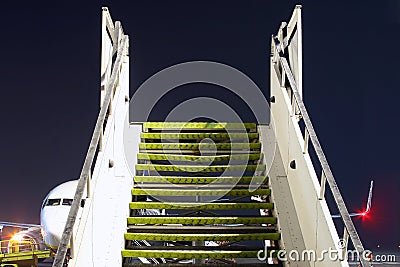 Airport stairs to heaven