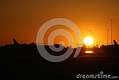 Airport Sunset