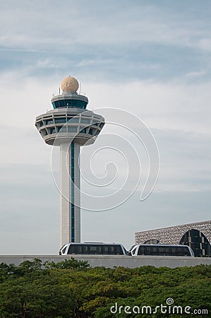 Airport tower.