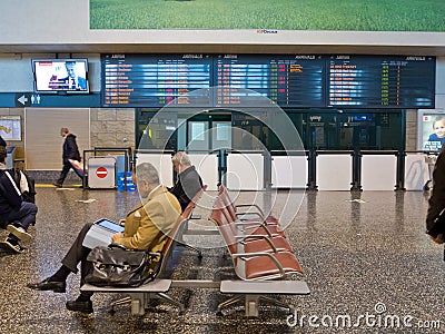 Airport waiting area