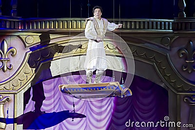 Aladdin and the Magic Carpet High in the Air