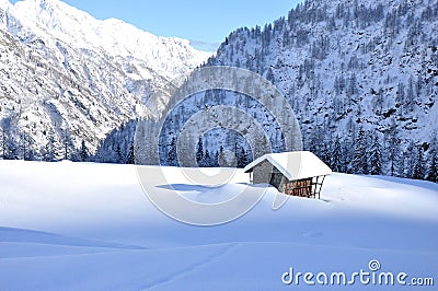 Alps winter chalet 2