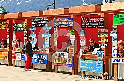 Alaska - Juneau Cruise Tour Vendor Booths