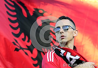 Albania football fan
