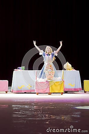 Alice in Wonderland at Table